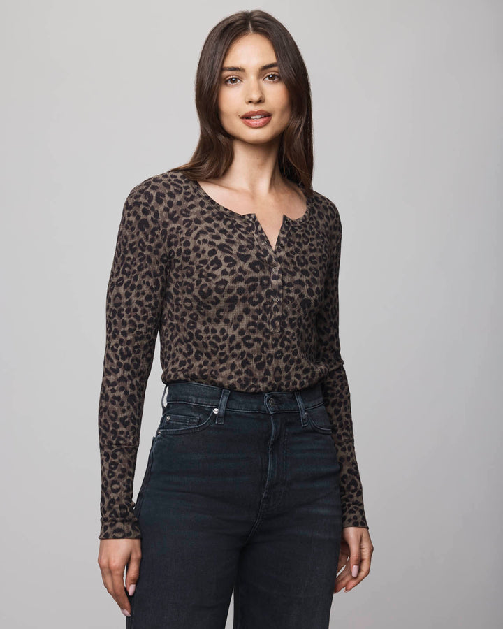 Thermal Forever Leopard Henley