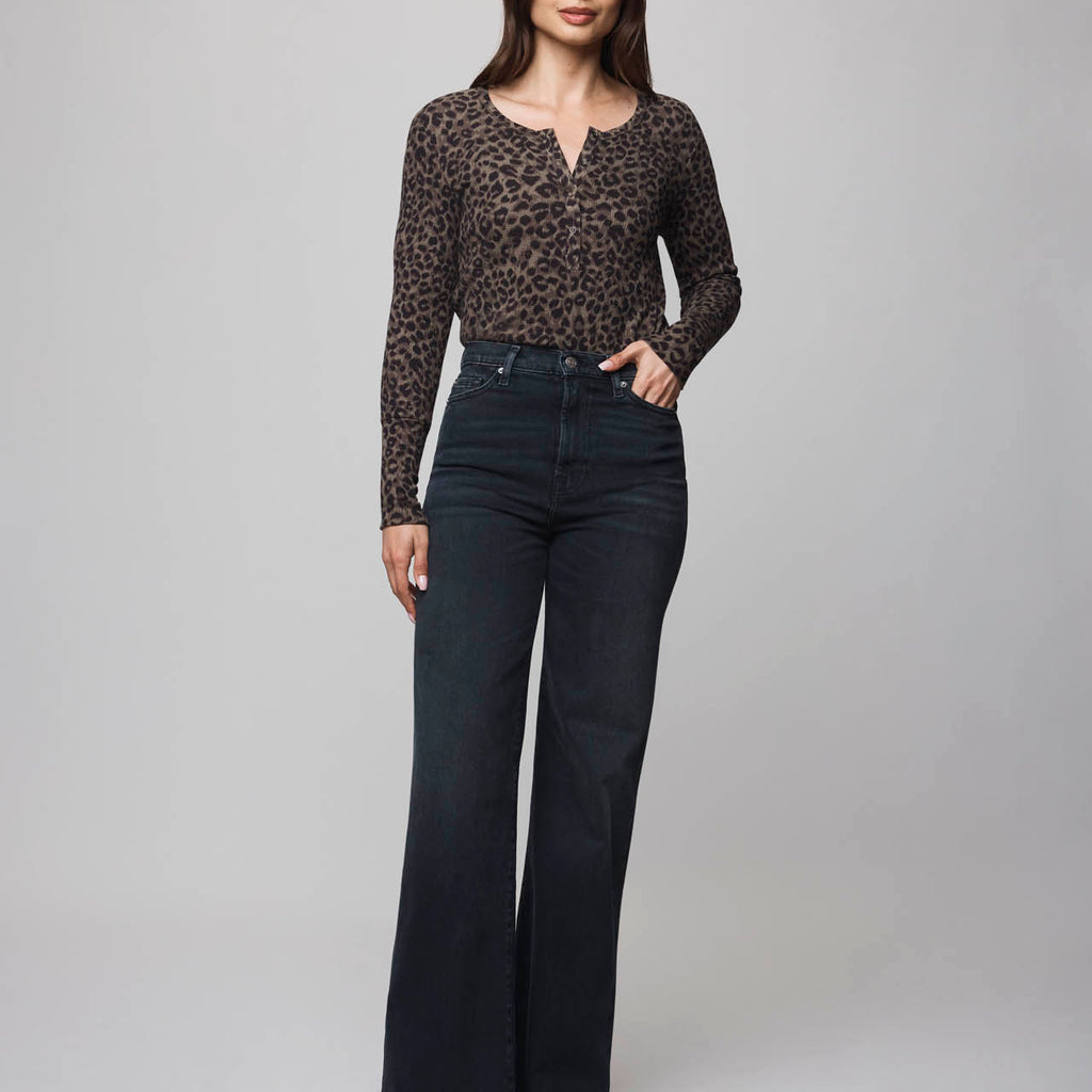 Thermal Forever Leopard Henley