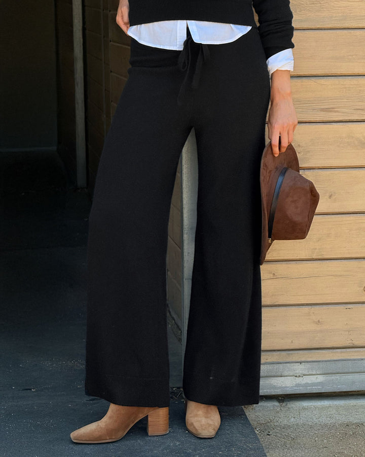 (取寄) スプレンディッド レディース トリ カシミア ワイド レッグ パンツ Splendid women Tori Cashmere Wide Leg Pants Black Tori Cashmere Wide Leg Pant | Splendid