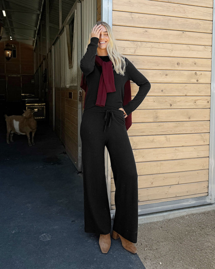 Tori Cashmere Wide Leg Pant