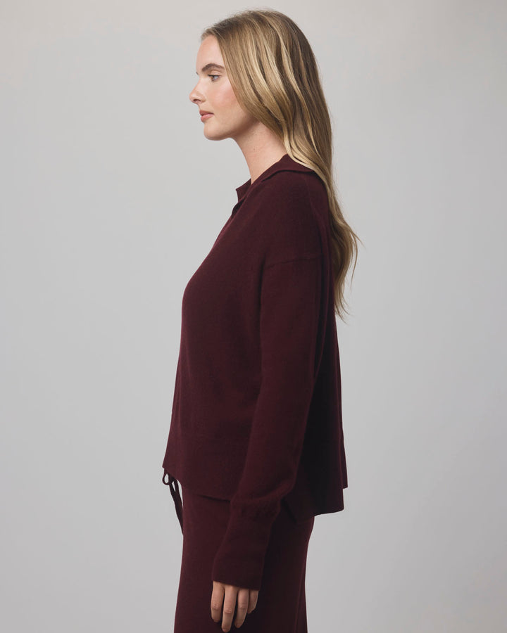 Tori Cashmere Polo Sweater Tori Cashmere Polo Sweater