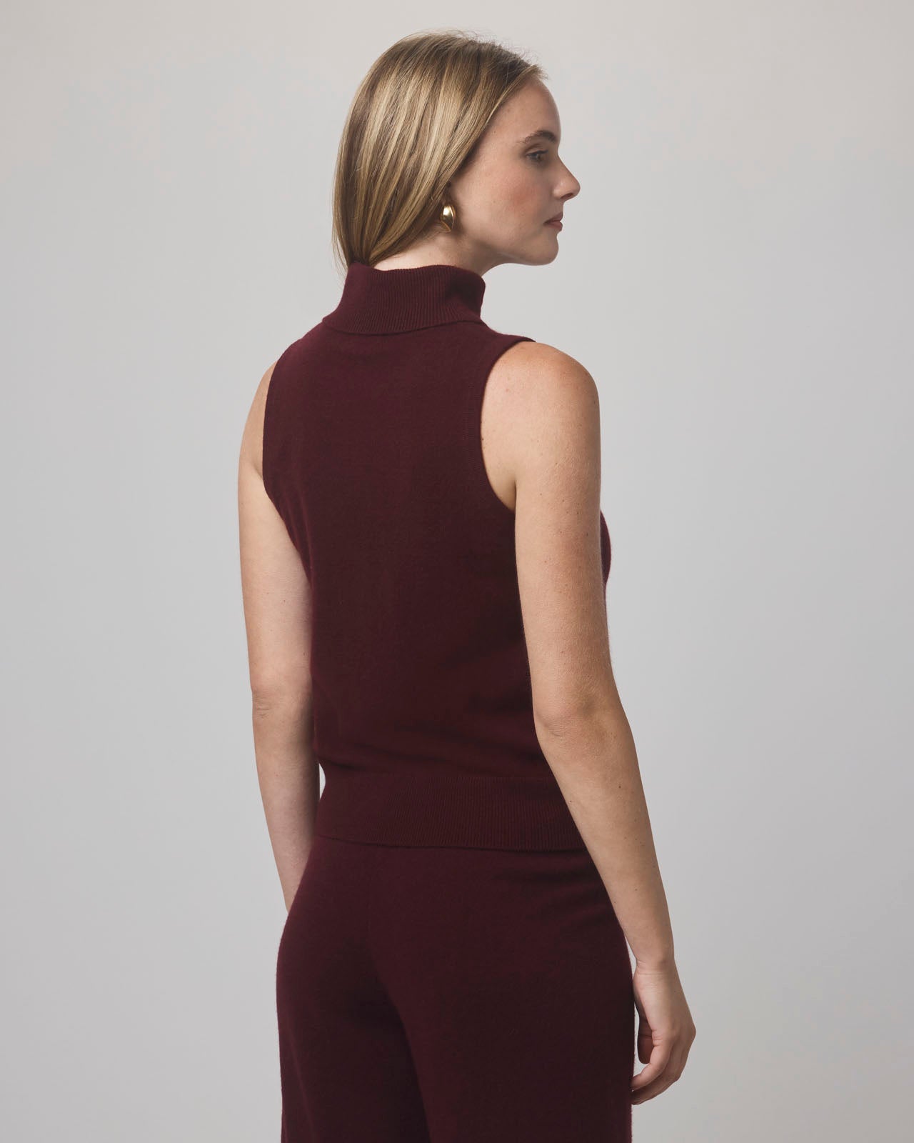 トップス THEREDTHREAD S bicolor knit camisole THEREDTHREAD】S bicolor knit camisole