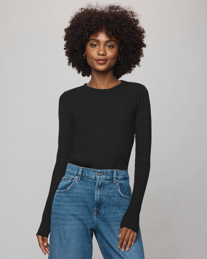 Isabella Eyelash Shimmer Long Sleeve Tee