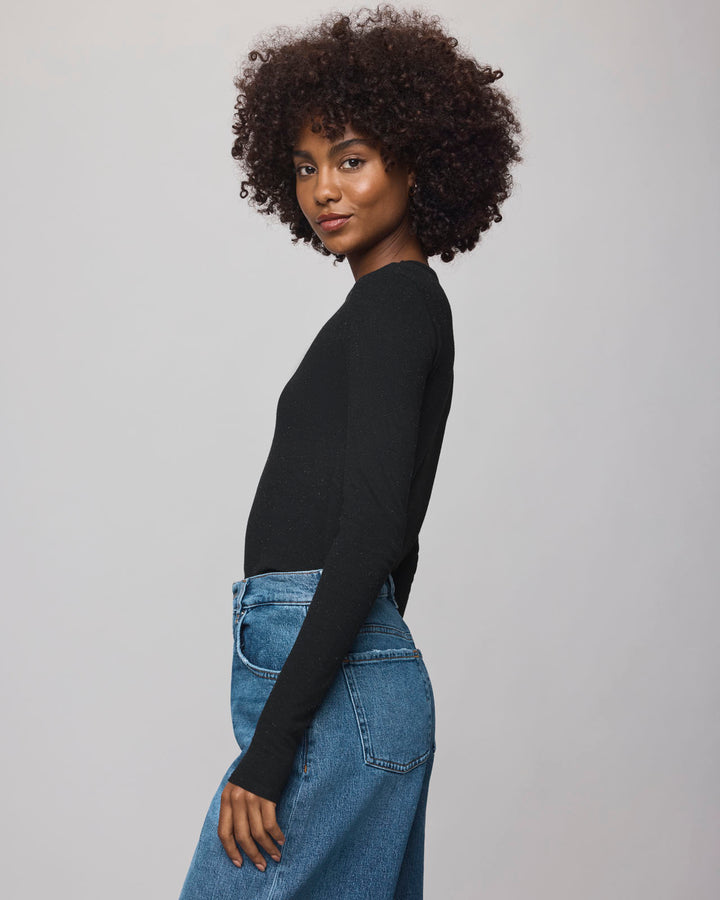 Isabella Eyelash Shimmer Long Sleeve Tee