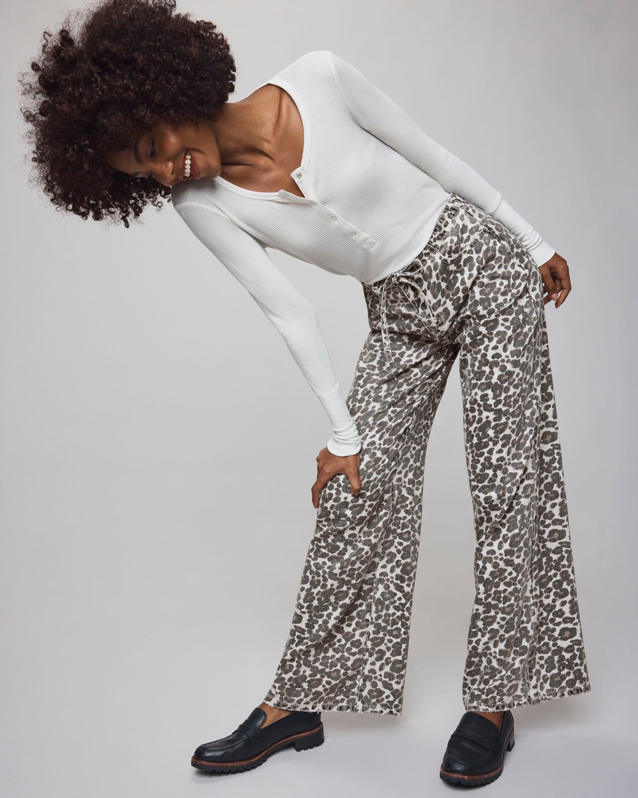 Lounge Denim Leopard Pant | Splendid