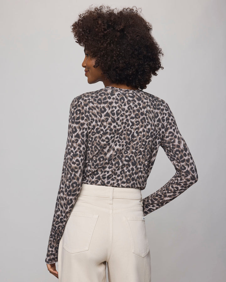 Leopard Bamboo Long Sleeve Tee | Splendid