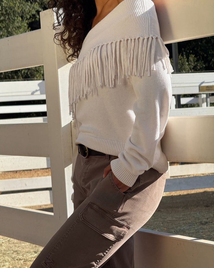 Simone Fringe Sweater
