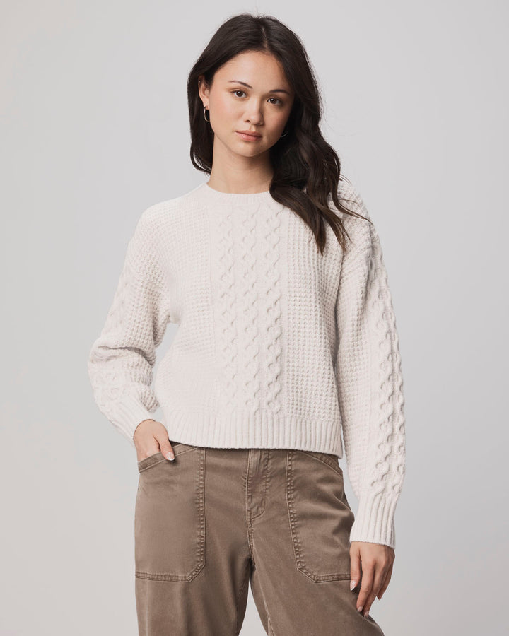 (取寄) スプレンディッド レディース セレステ ケーブル セーター Splendid women Celeste Cable Sweater Pale Oak Heather Celeste Cable Knit Sweater | Splendid