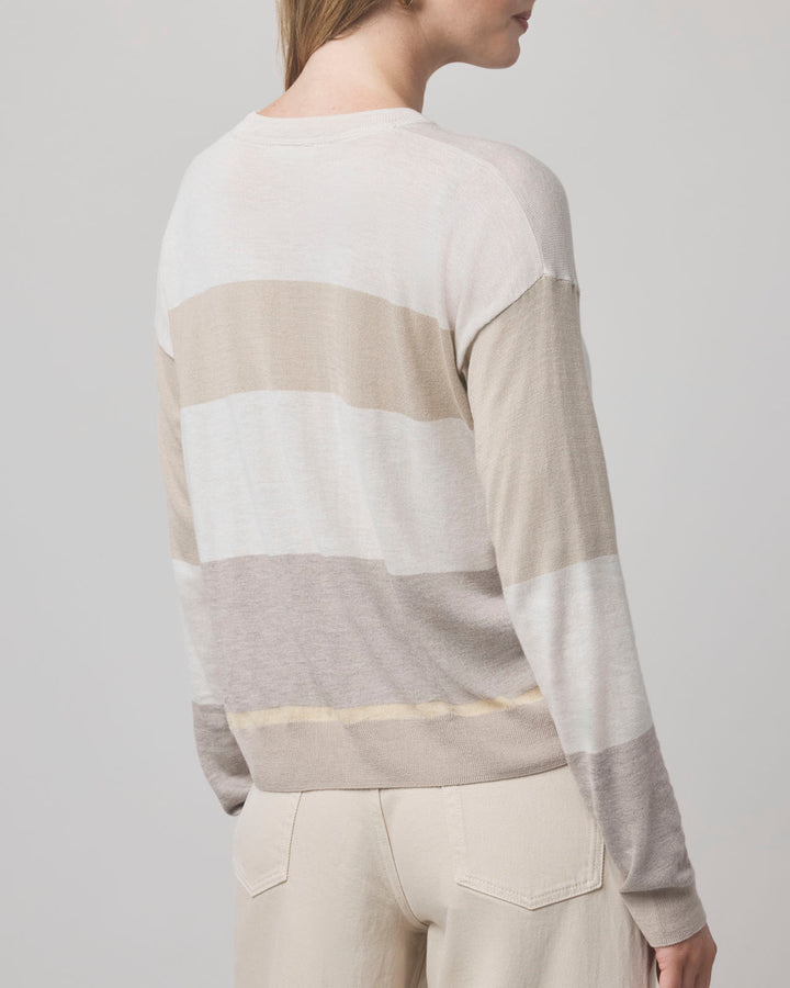 Georgie Pale Oak Stripe Sweater | Splendid