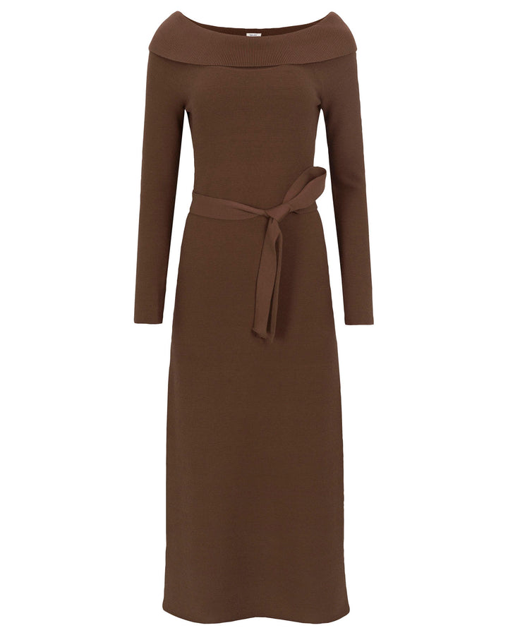 Splendid x @cellajaneblog Off-the-Shoulder Women Sweater Dress - Truffle Splendid x @cellajaneblog Off-the-Shoulder Women Sweater Dress - Truffle