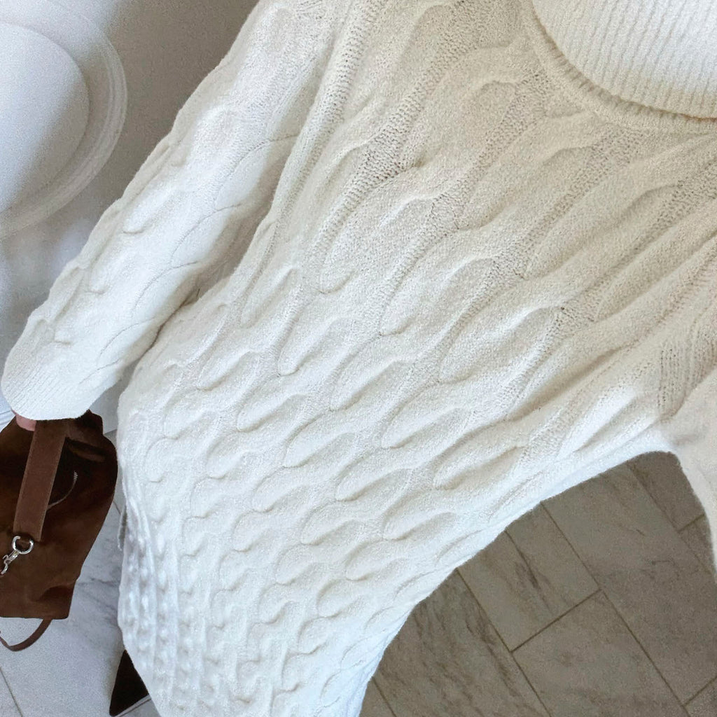 Splendid x @Cellajaneblog Cable Sweater Dress | Splendid
