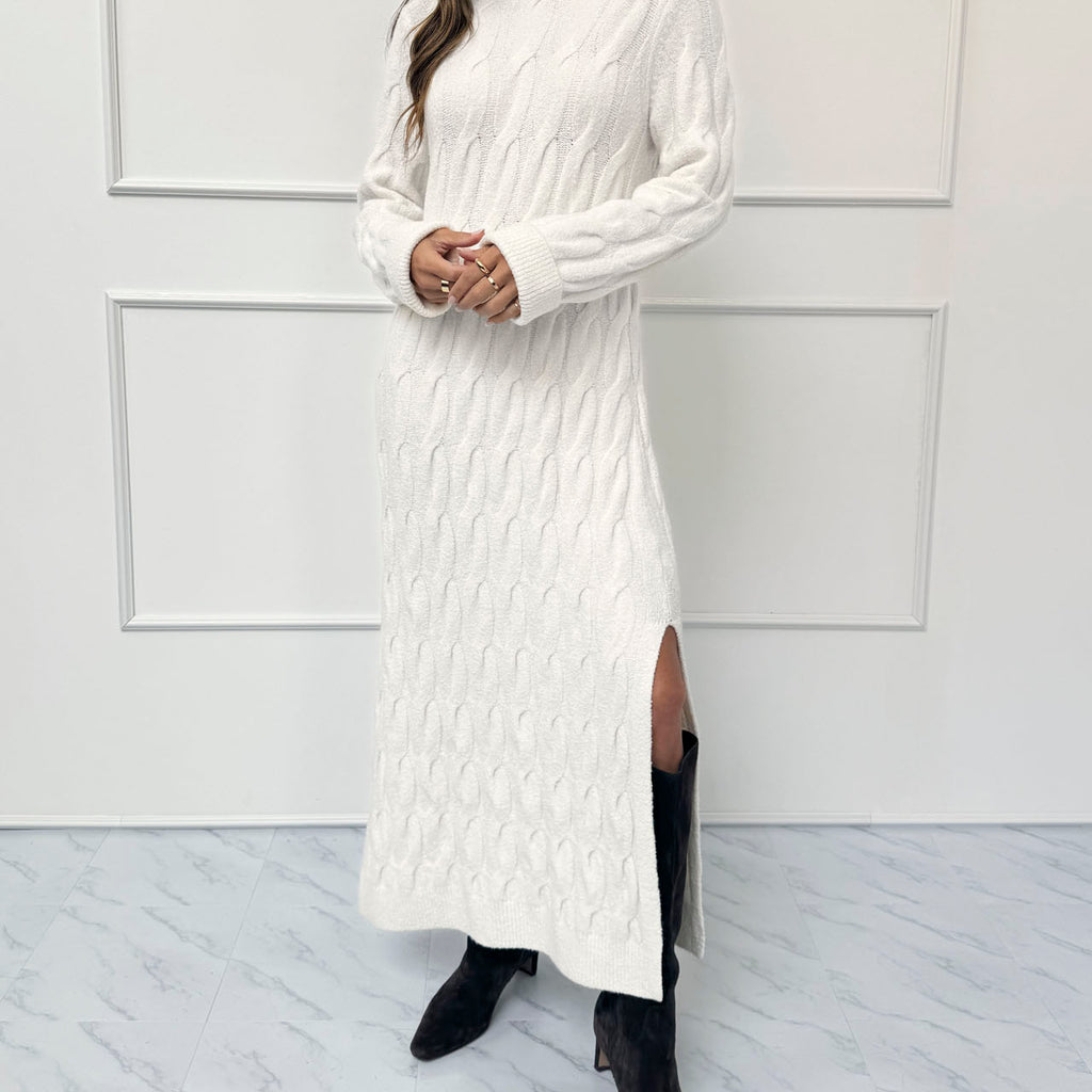 Splendid x @Cellajaneblog Cable Sweater Dress