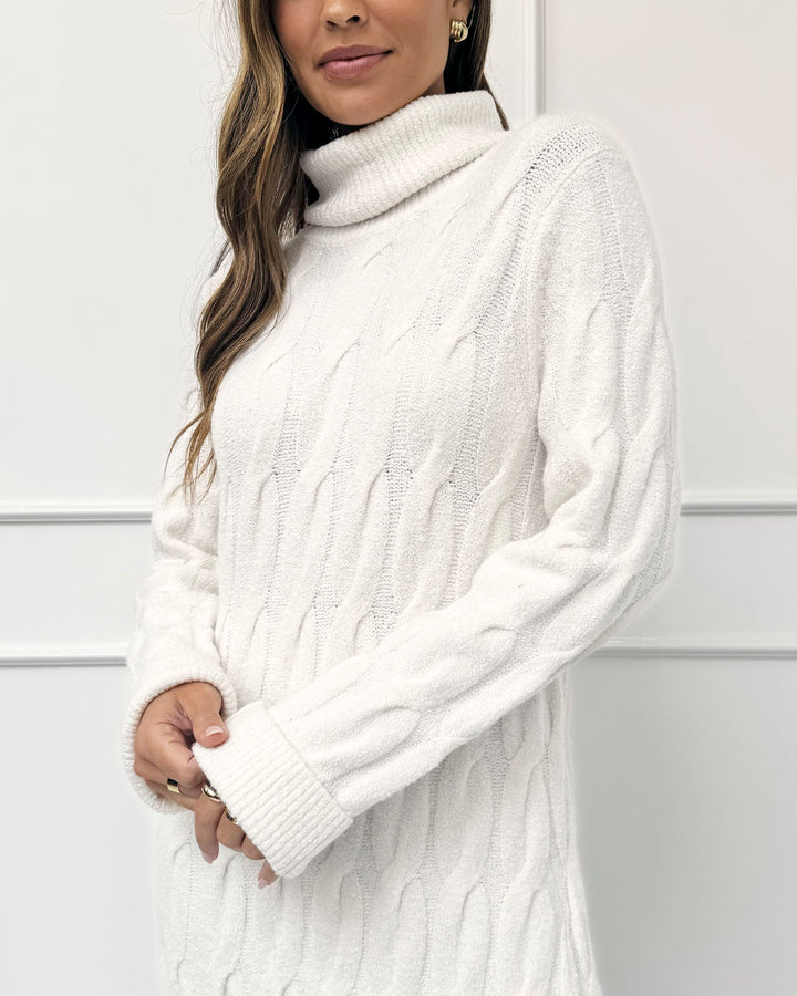 Splendid x @Cellajaneblog Cable Sweater Dress | Splendid