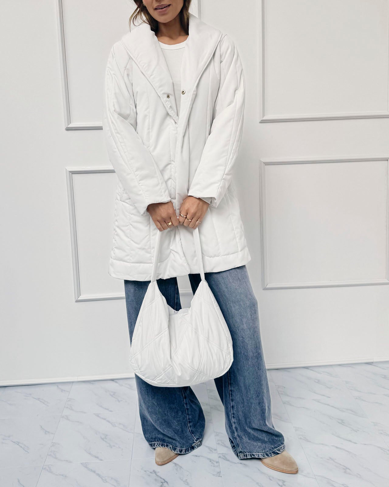 Splendid x @Cellajaneblog Quilted Coat | Splendid