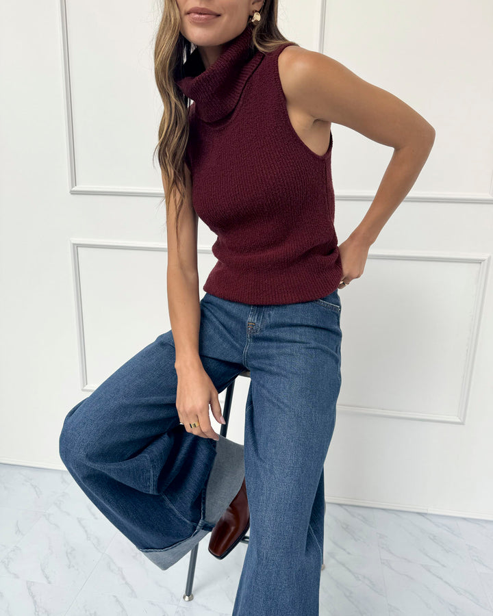 Splendid x @Cellajaneblog Turtleneck Tank Sweater