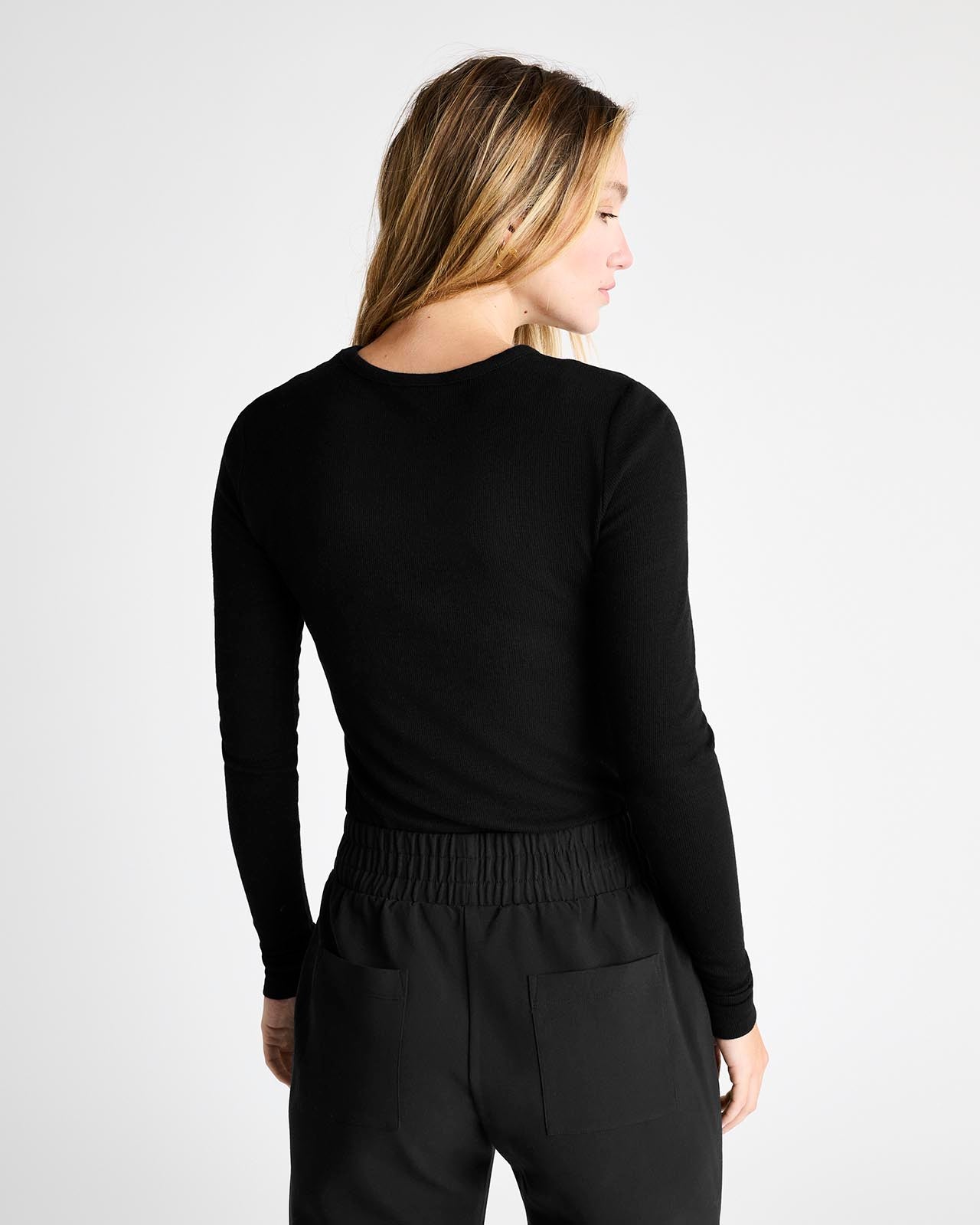 Isabella Eyelash Shimmer Long Sleeve Tee | Splendid