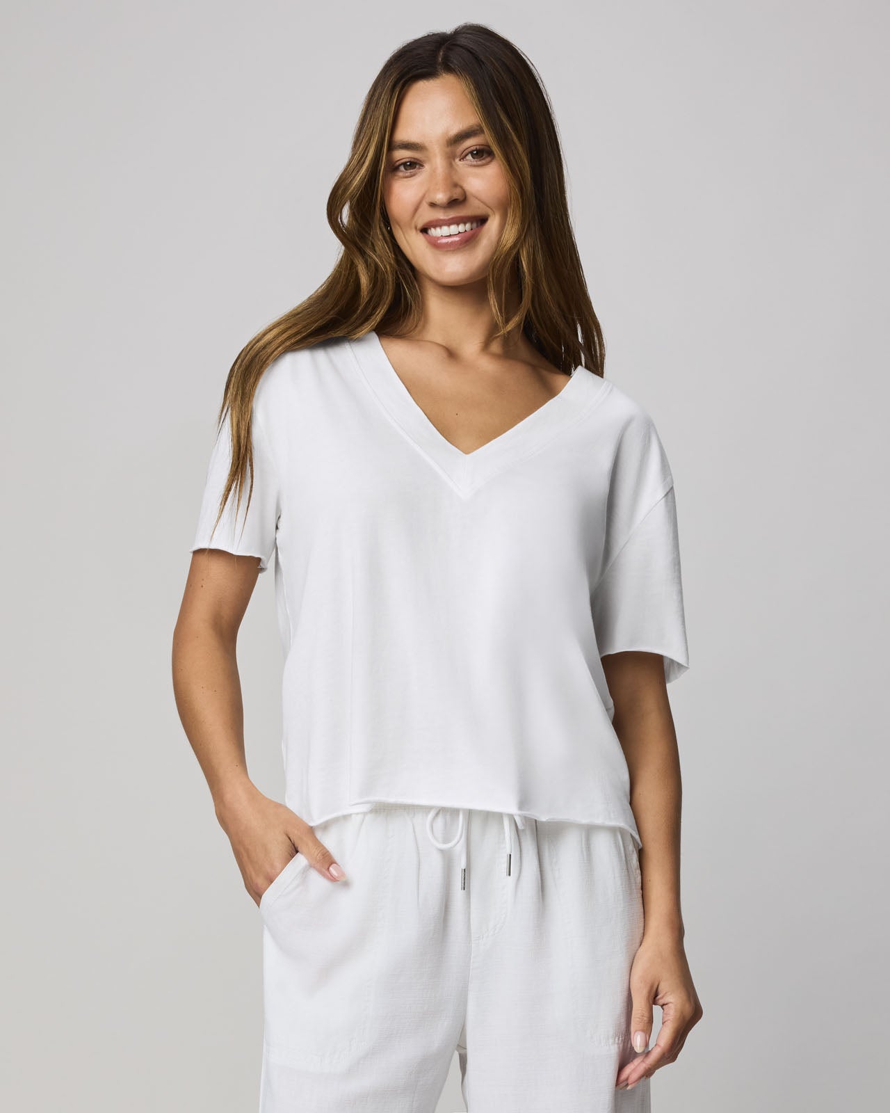 Kacey V-Neck Tee |Splendid