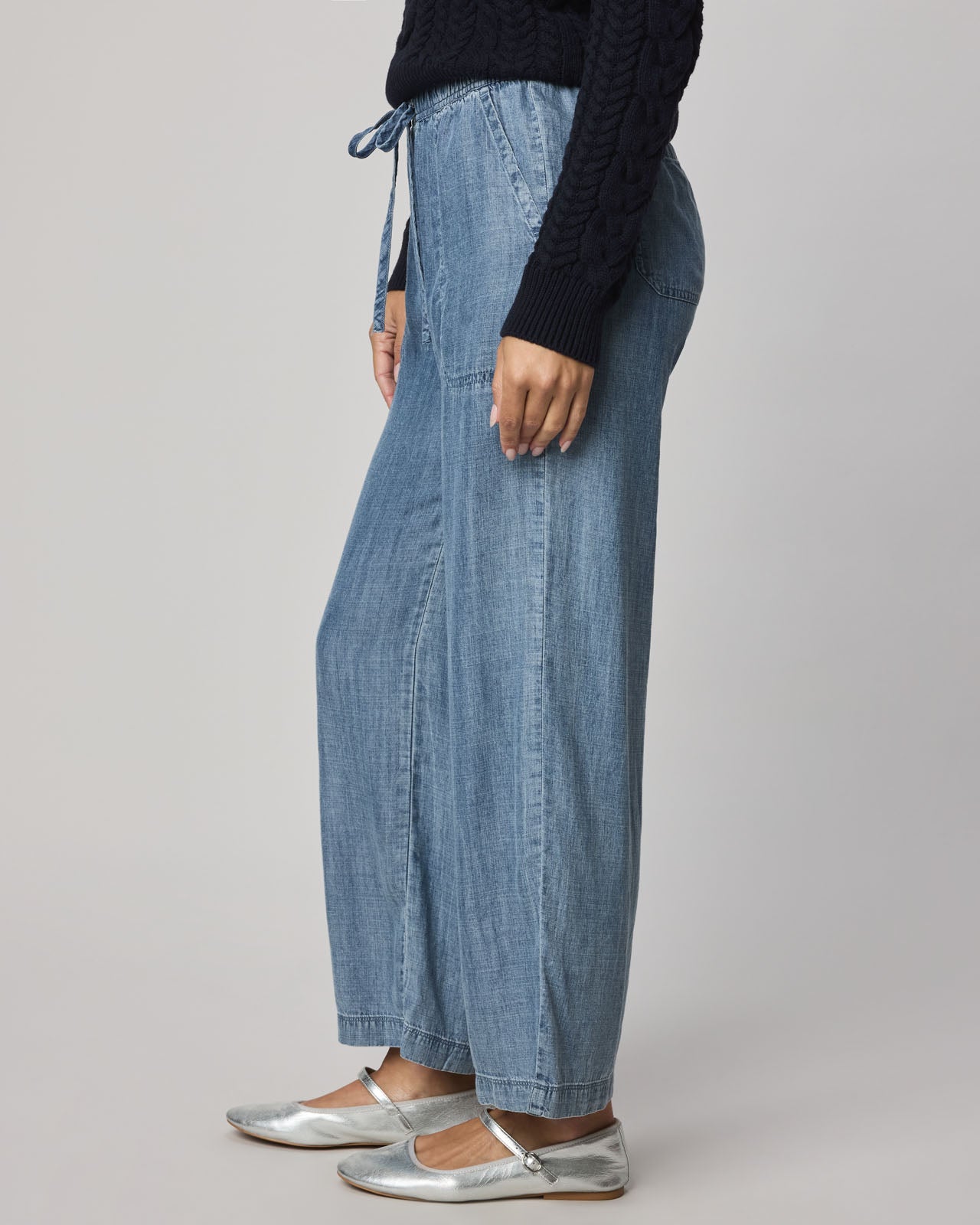 Angie Indigo Crop Wide Leg Pant | Splendid