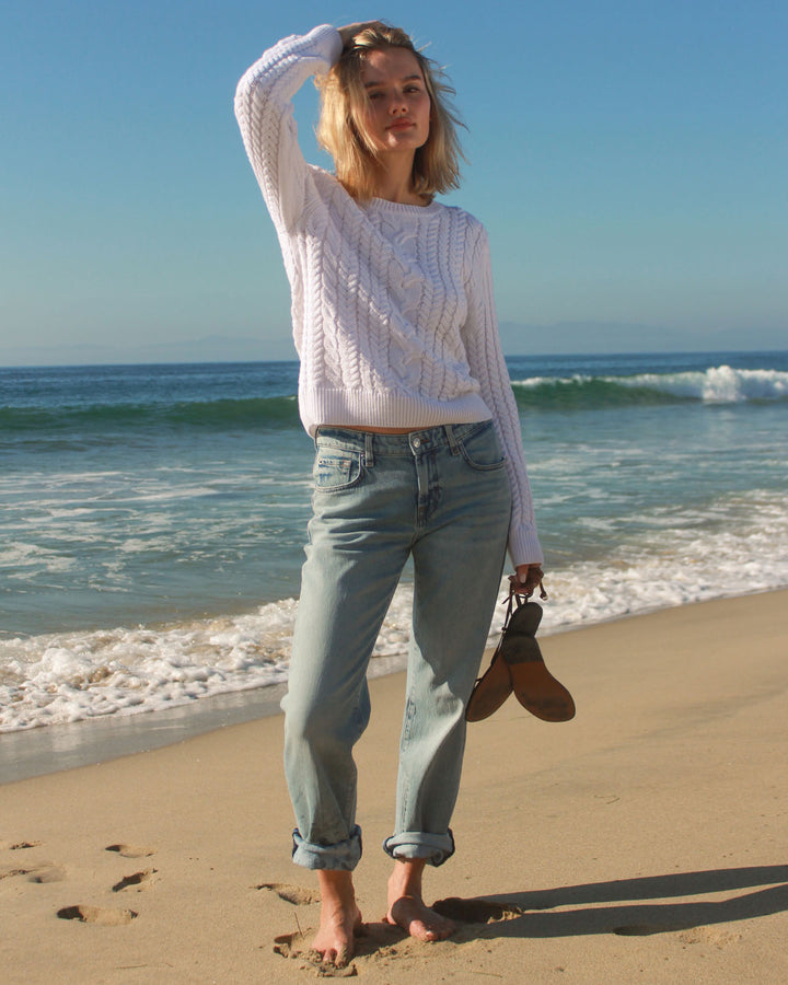 Annabella Cable Knit Sweater