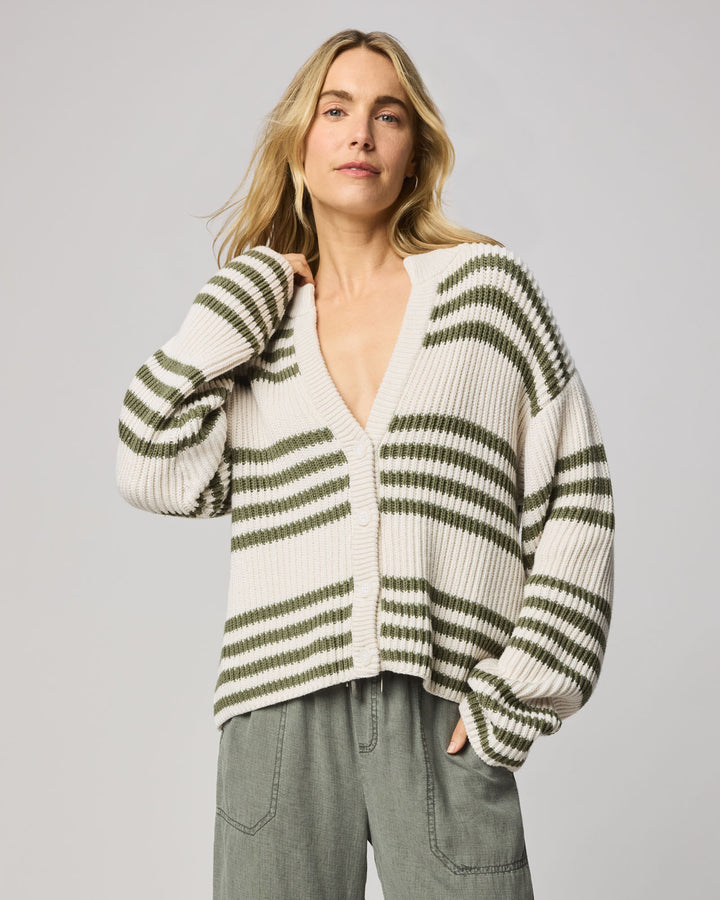 トップス enfold ENFOLD STRIPE CARDIGAN Alexandra Stripe Cardigan | Splendid