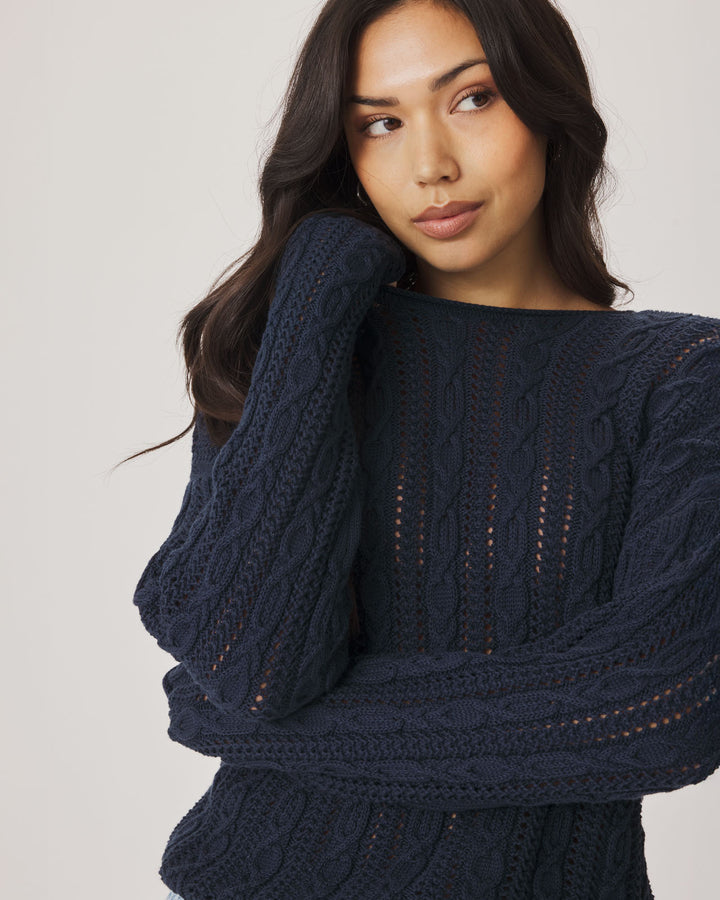 Brennan Cable Knit Sweater | Splendid