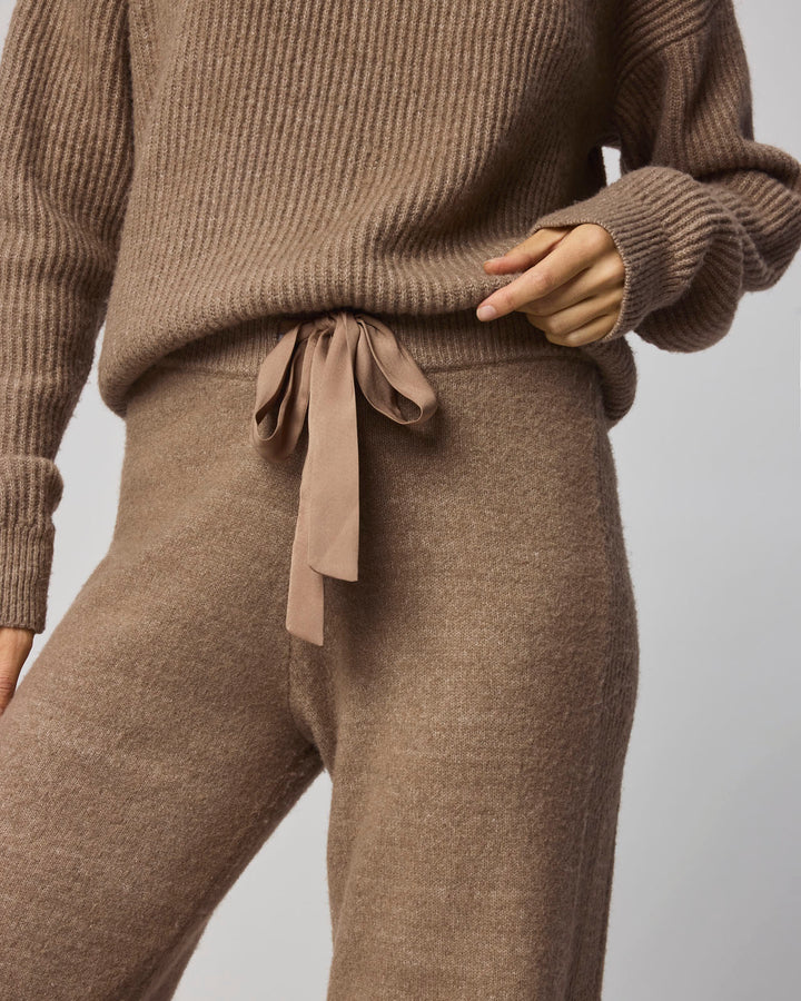 Stassi Satin Tie Sweater Pant | Splendid