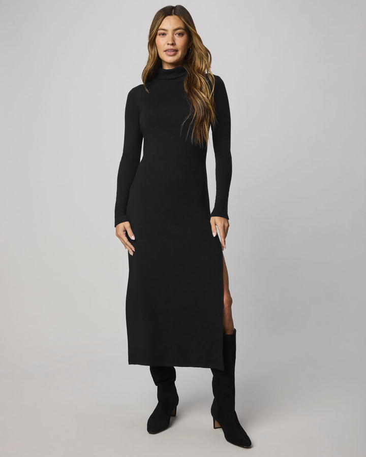 Splendid Rylee Turtleneck Dress - Black