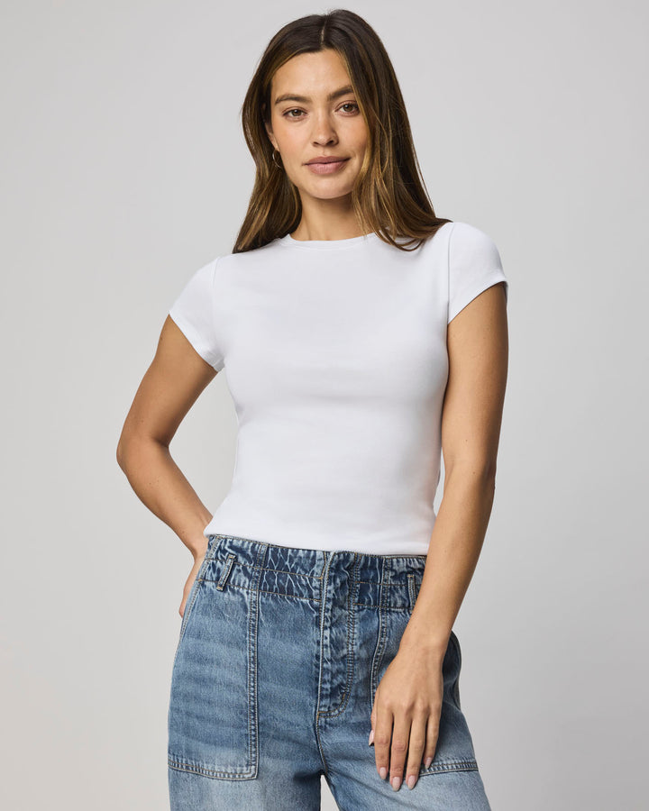 Josie Stretch Crewneck Tee | Splendid
