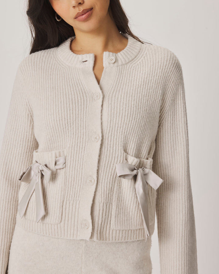 Stassi Satin Tie Cardigan | Splendid