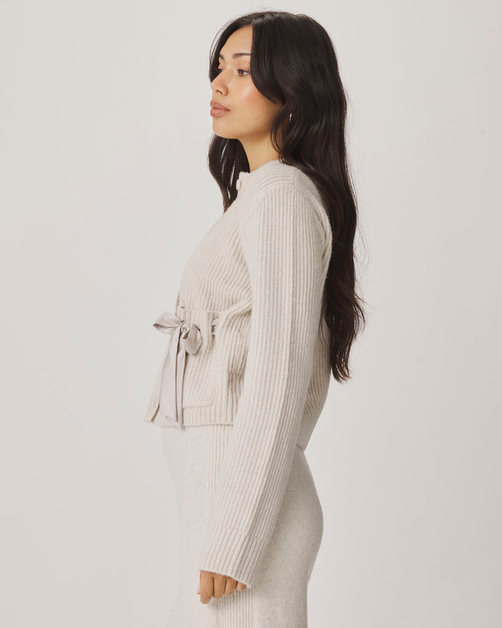 Stassi Satin Tie Cardigan | Splendid