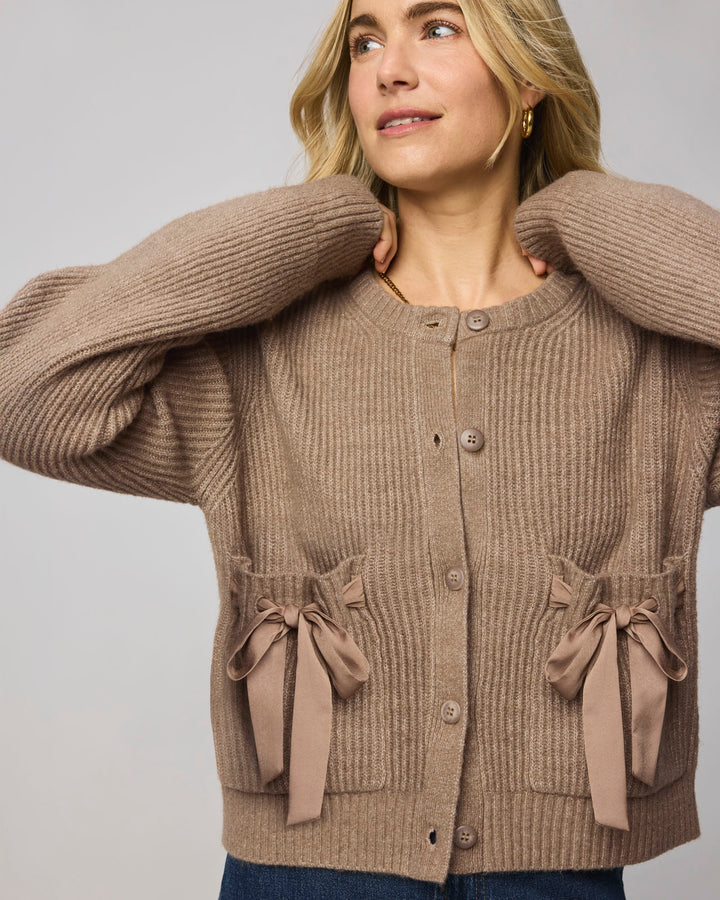 Stassi Satin Tie Cardigan | Splendid