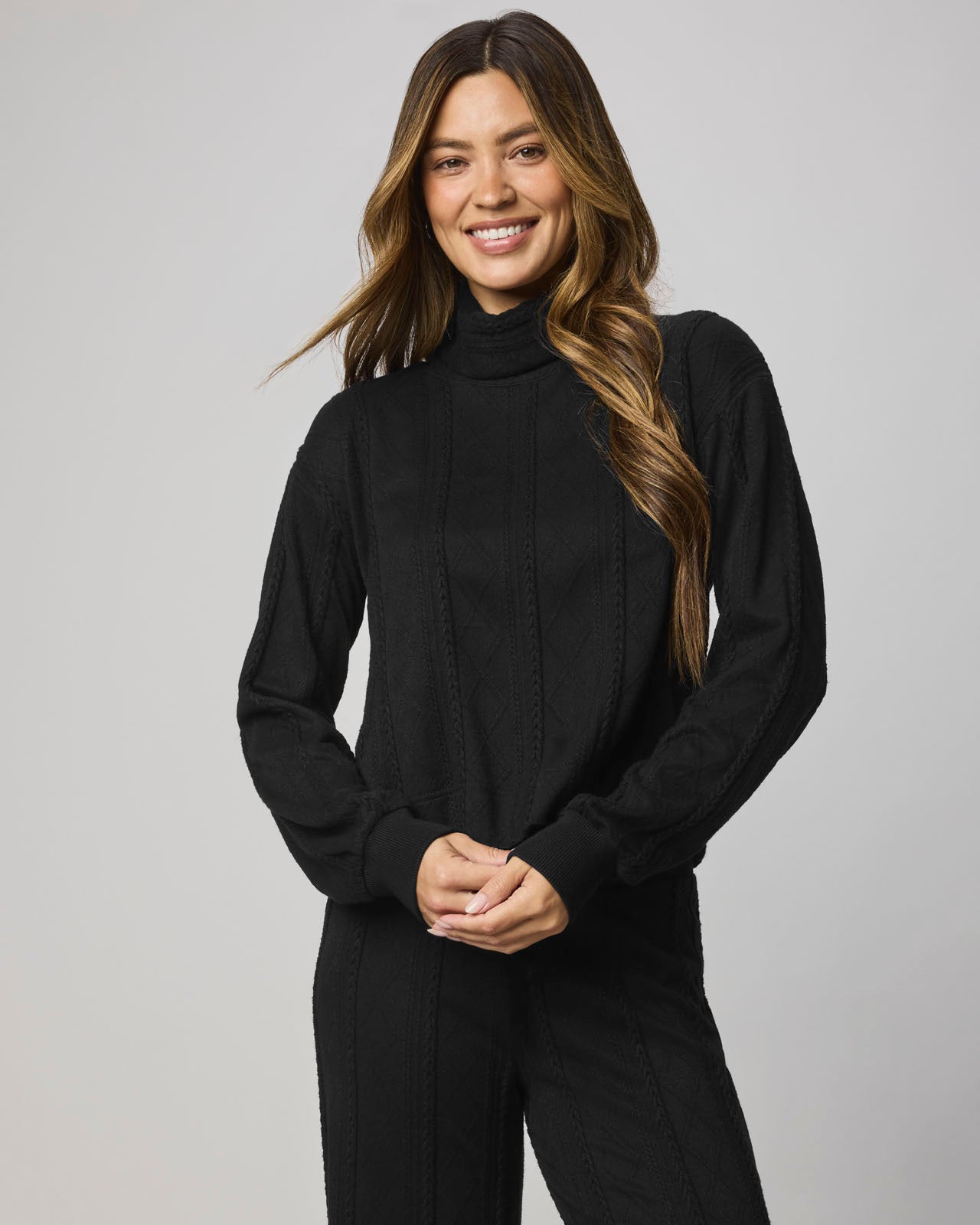 Cable Lounge Turtleneck Top | Splendid
