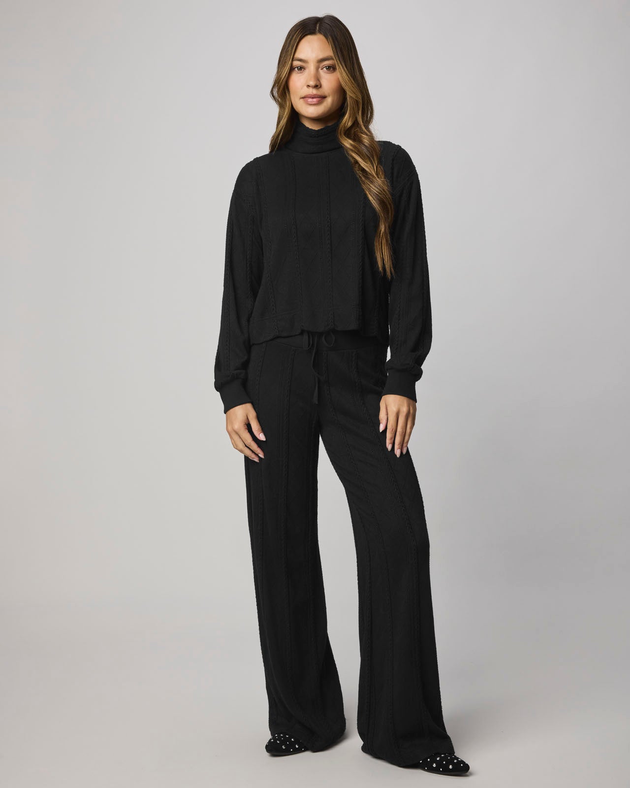 Cable Lounge Turtleneck Top | Splendid