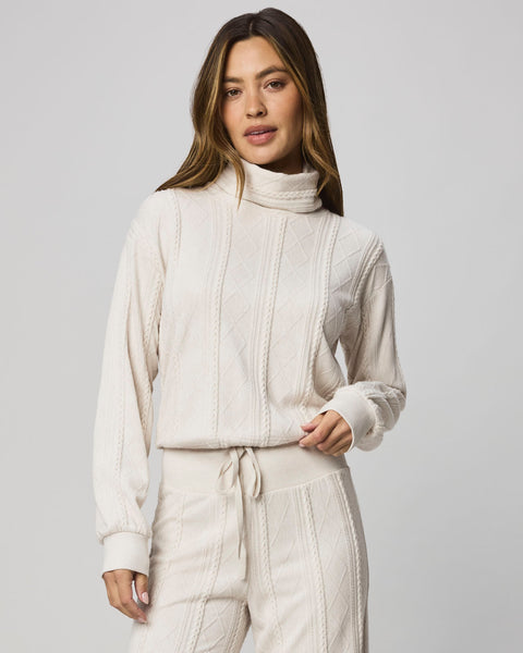 Cable Lounge Turtleneck Top | Splendid
