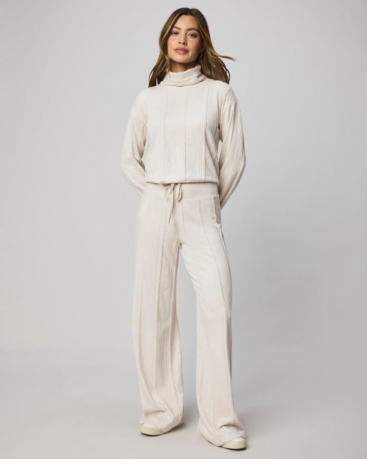 Cable Lounge Turtleneck Top