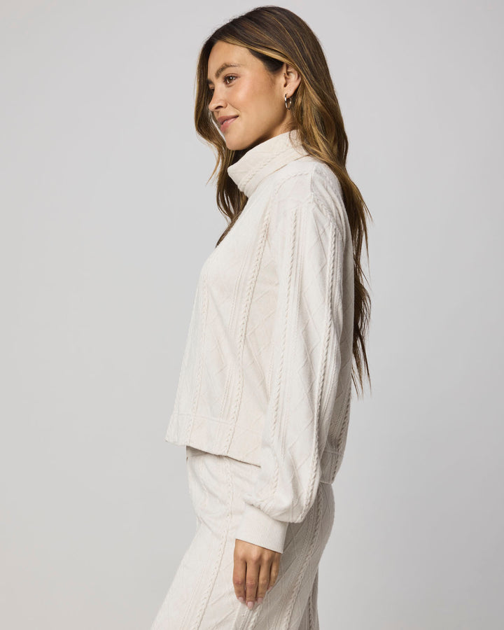 Cable Lounge Turtleneck Top | Splendid