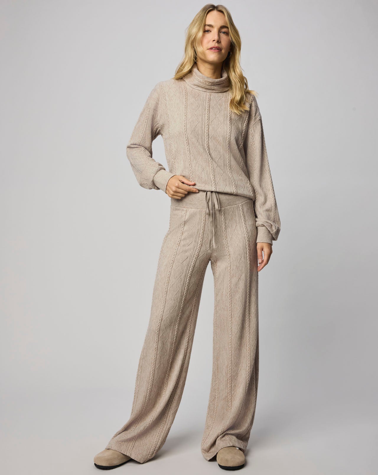 Cable Lounge Turtleneck Top | Splendid