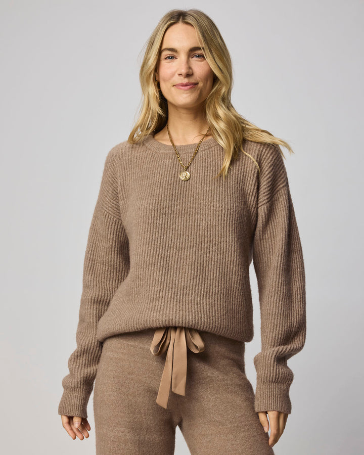 Stassi Satin Tie Sweater