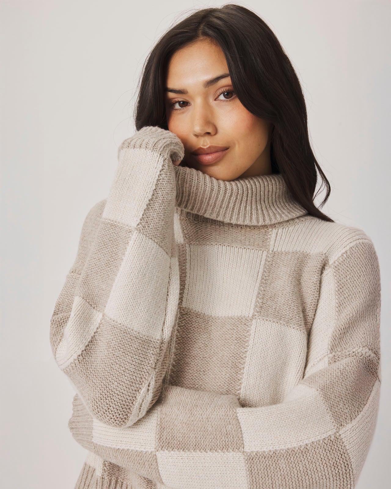 Thea Checkerblock Sweater | Splendid
