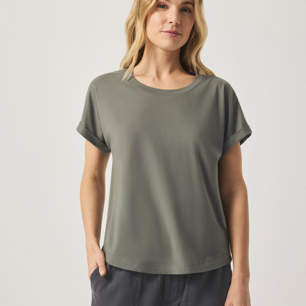 Splendid T-Shirt Donna A Costine Con Scollo Rotondo E Manica Corta – Basic Morbido E Comodo - 5