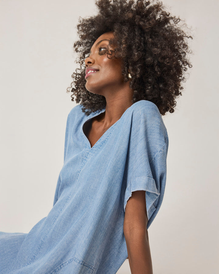Lauren Indigo Dress - Indigo / XS / RS4D373 Lauren Indigo Dress - Indigo / XS / RS4D373