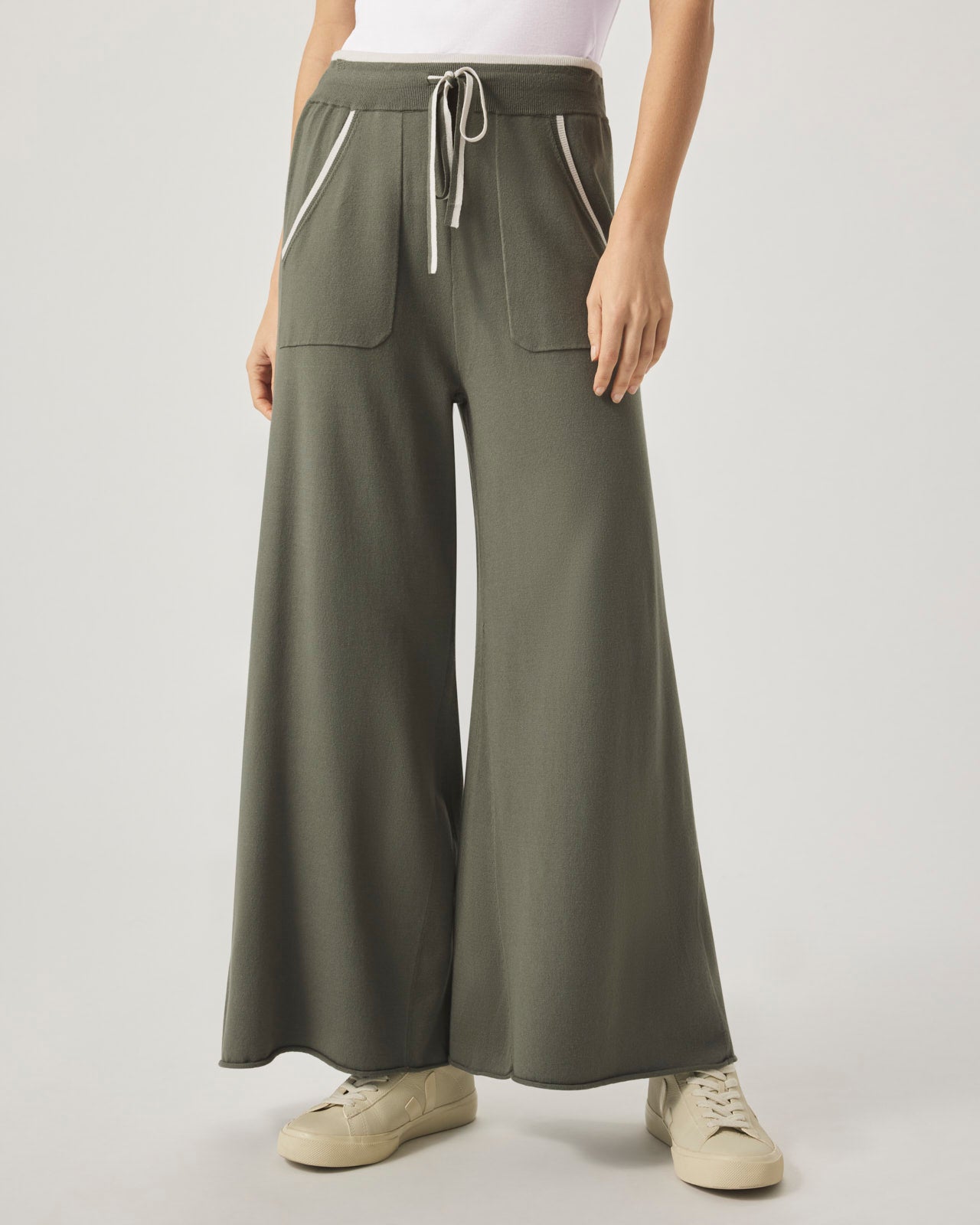 Veronica Trim Crop Wide Leg Pant | Splendid