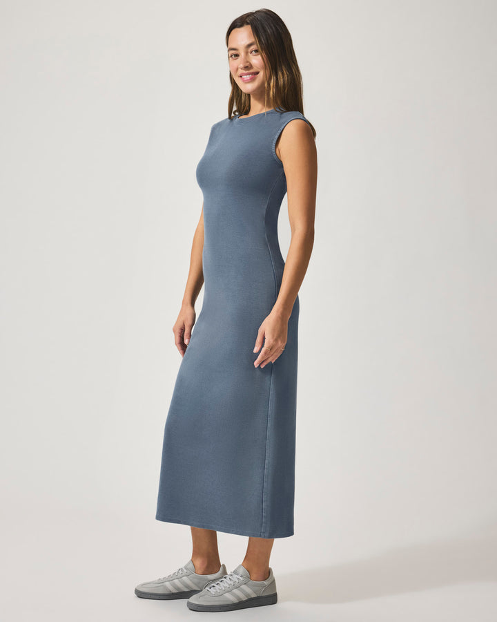 knee length dresses for ladies Indigo Lounge Dress