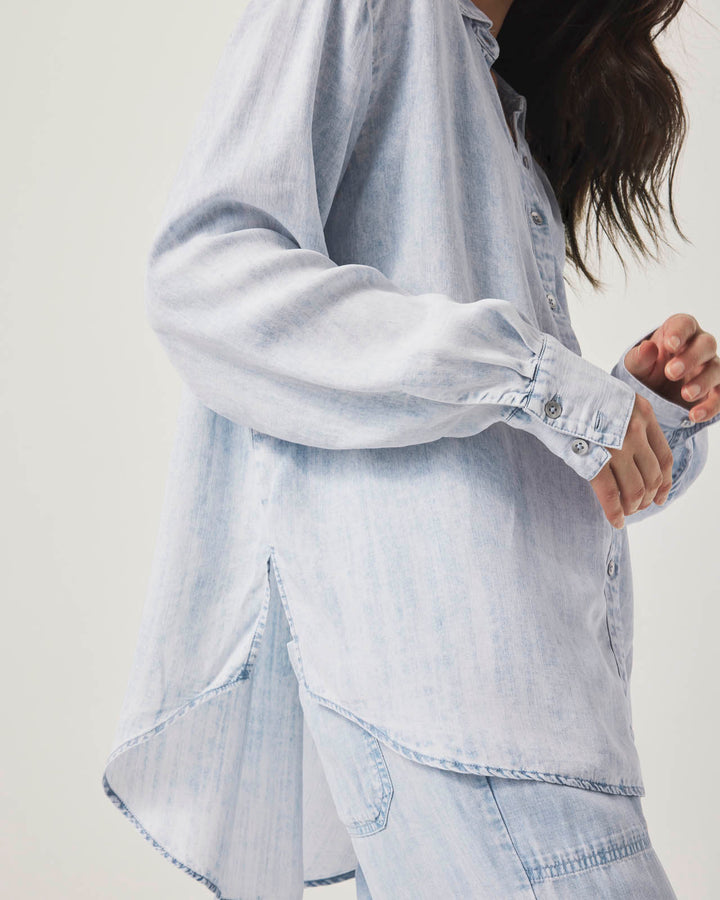 Bleached Indigo Button Down