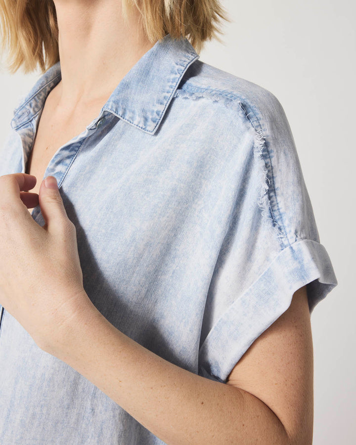 Kathryn Chambray Short Sleeve Shirt | Splendid