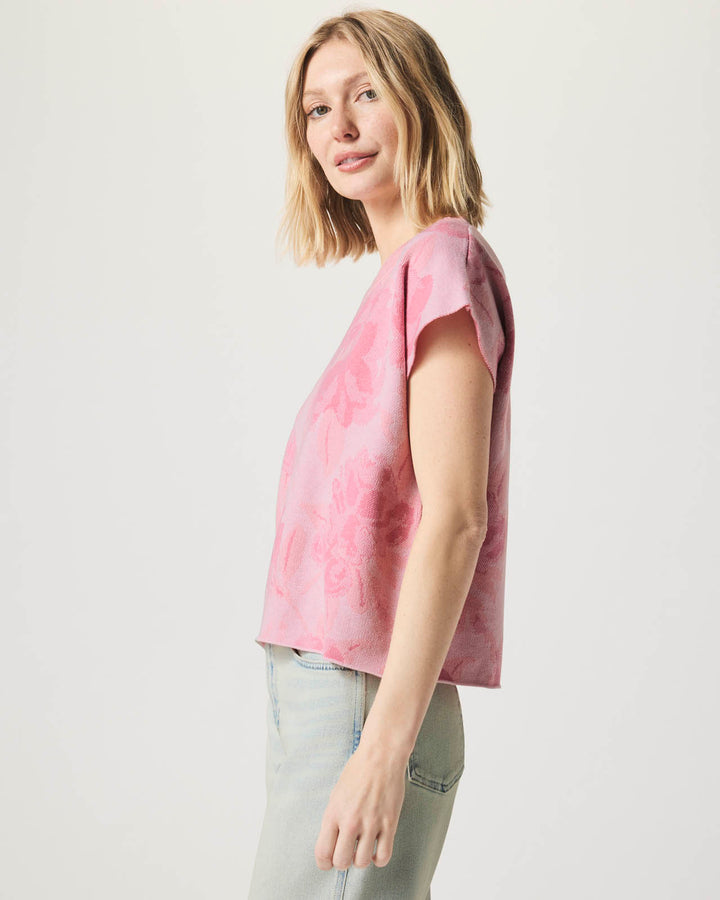 Flora Floral Short Sleeve Sweater | Splendid