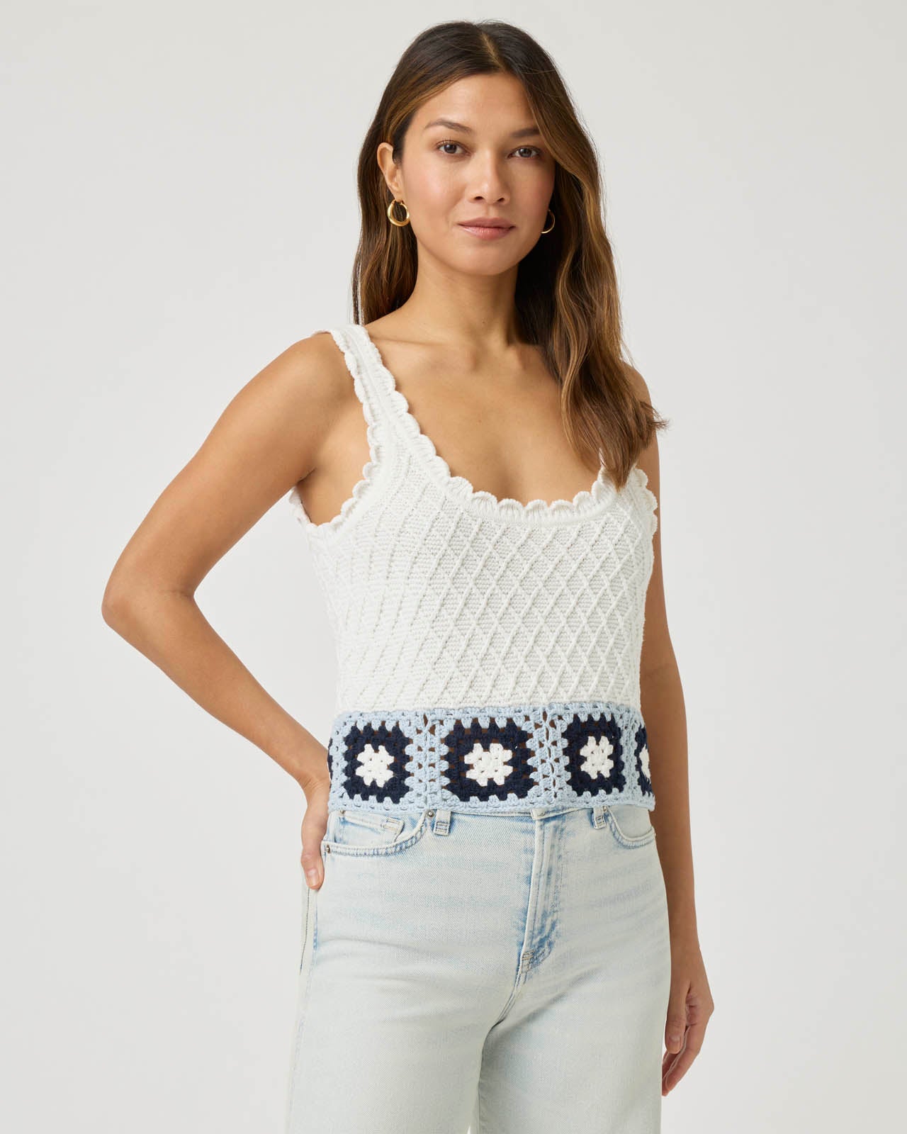 Sonia Crochet Sweater Tank | Splendid