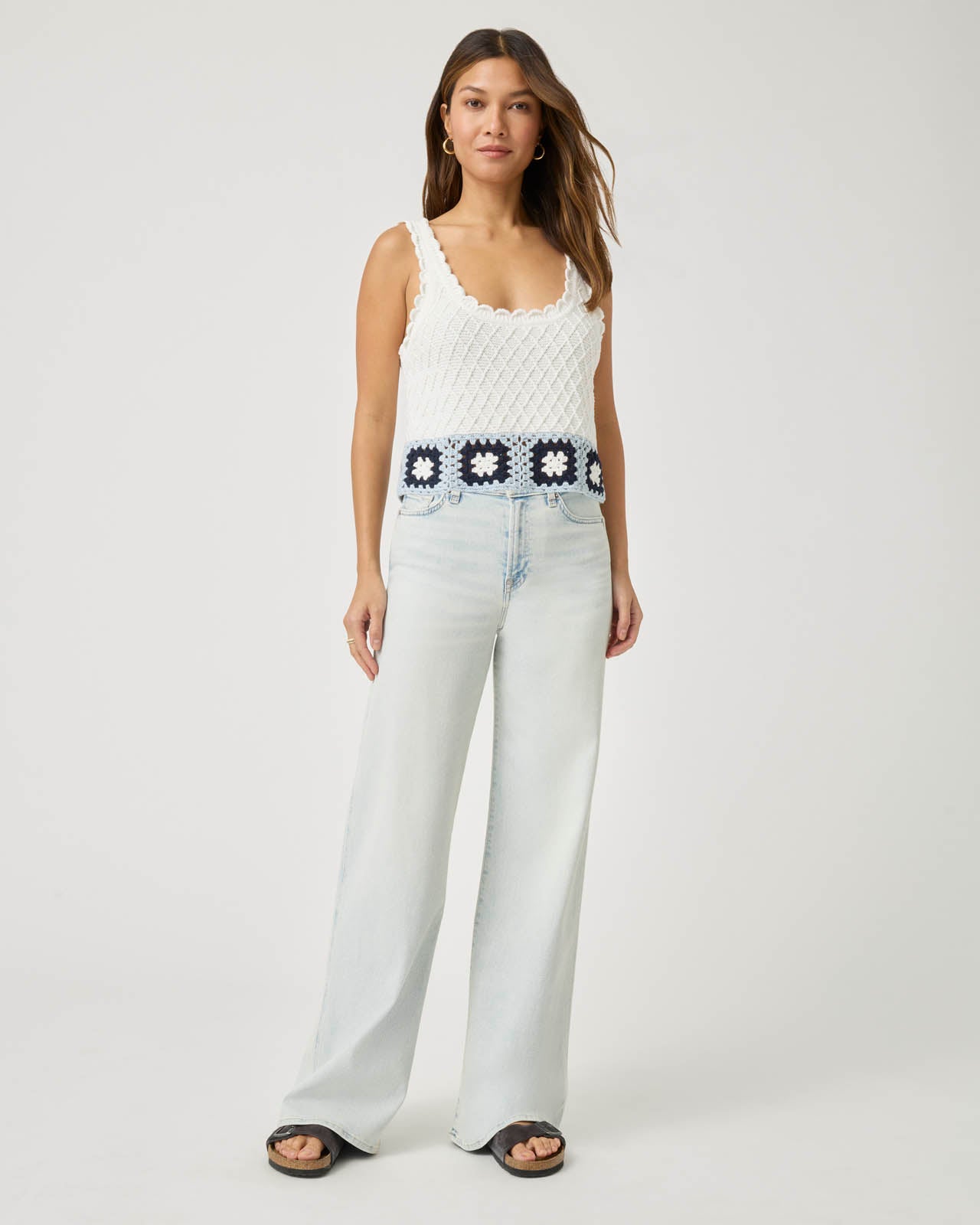 Sonia Crochet Sweater Tank | Splendid