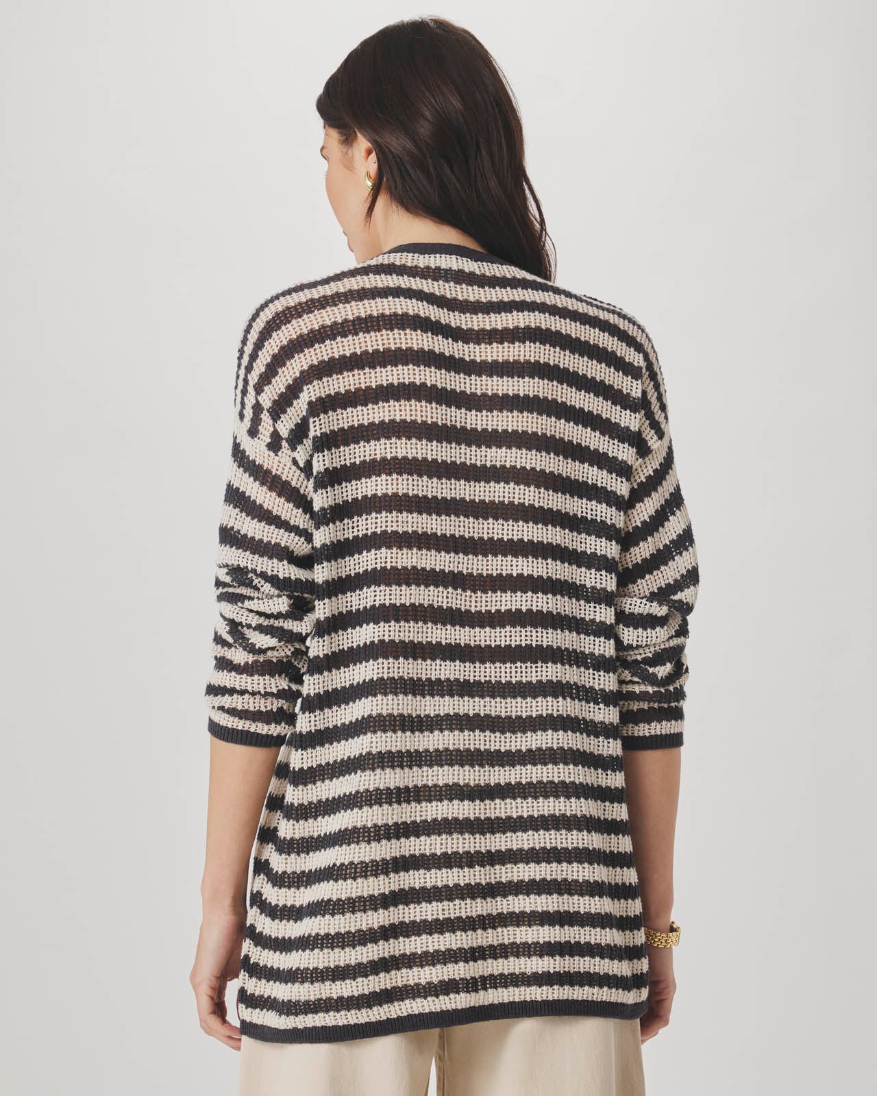 ジャラートピケ 2023 Yasmine Striped Open Cardigan | Splendid