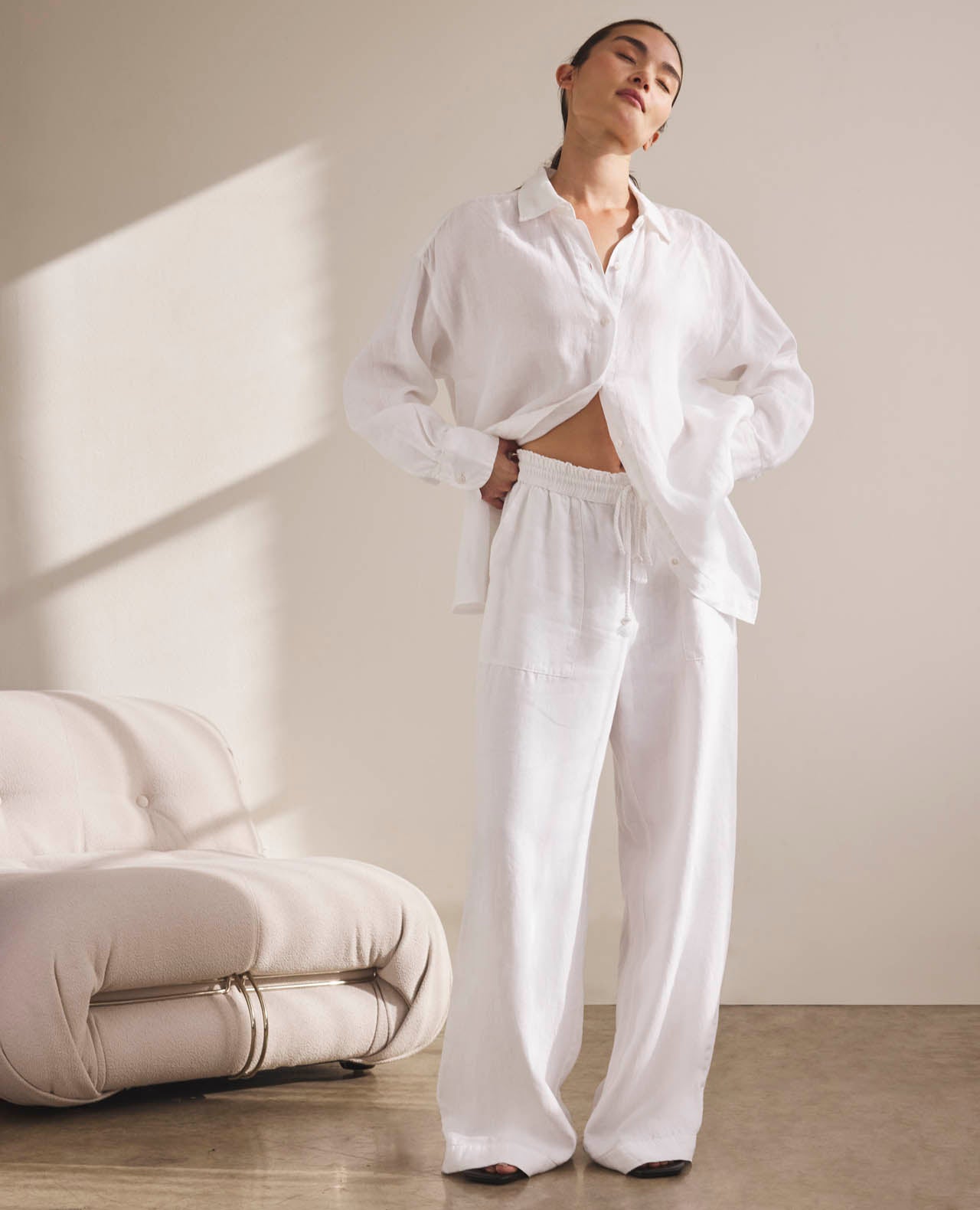 Stella Linen Paperbag Pant